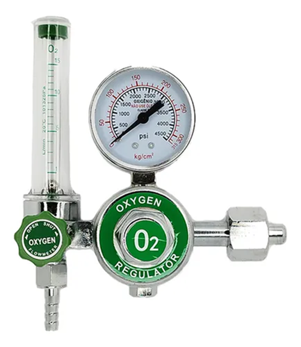 Válvula com fluxômetro de oxigênio - Regulator